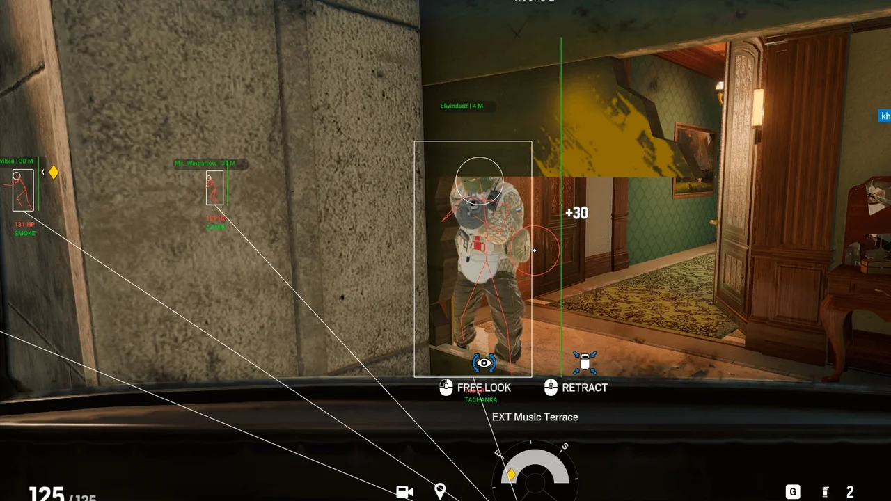 Enemy Box و Line ESP در Rainbow Six Siege